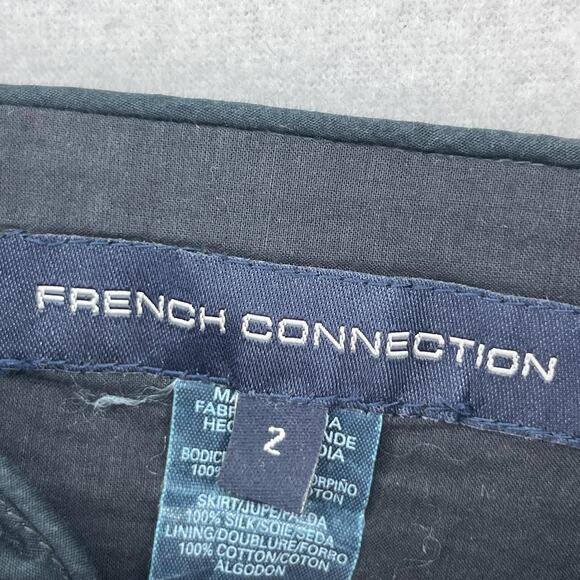 FRENCH CONNECTION Top Womens 2 Camisole Embroidered Ric Rac Trim Boho Black - Picture 5 of 16